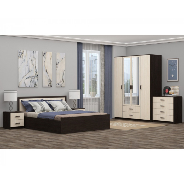Двуспальная кровать 140х200 - БТ0120