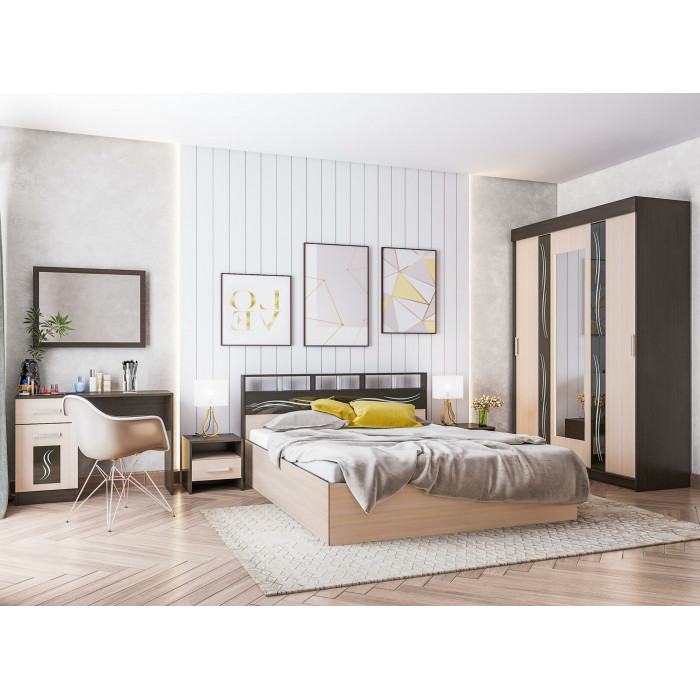 Двуспальная кровать 160х200 - ТК0180