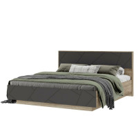 Большая мягкая двуспальная кровать 180х200 - СМ0998
