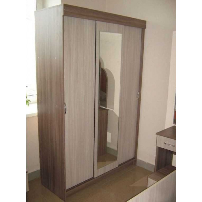 Светлый Шкаф-купе с зеркалами - СМ1238